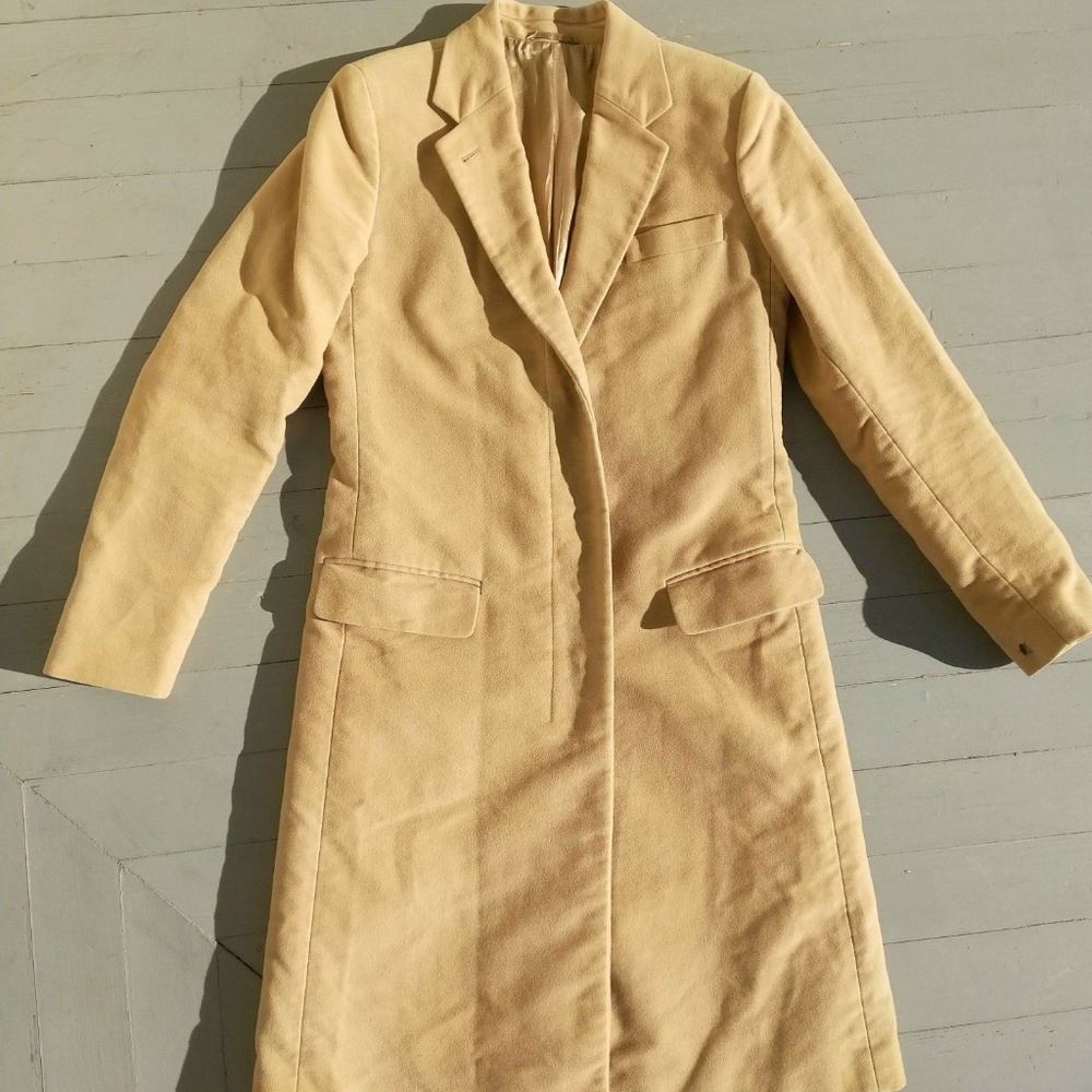 Vintage Helmut Lang Tan Overcoat Size IT 42